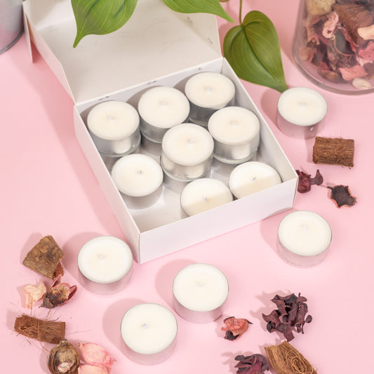 Pack velas de té sin aroma para quemador