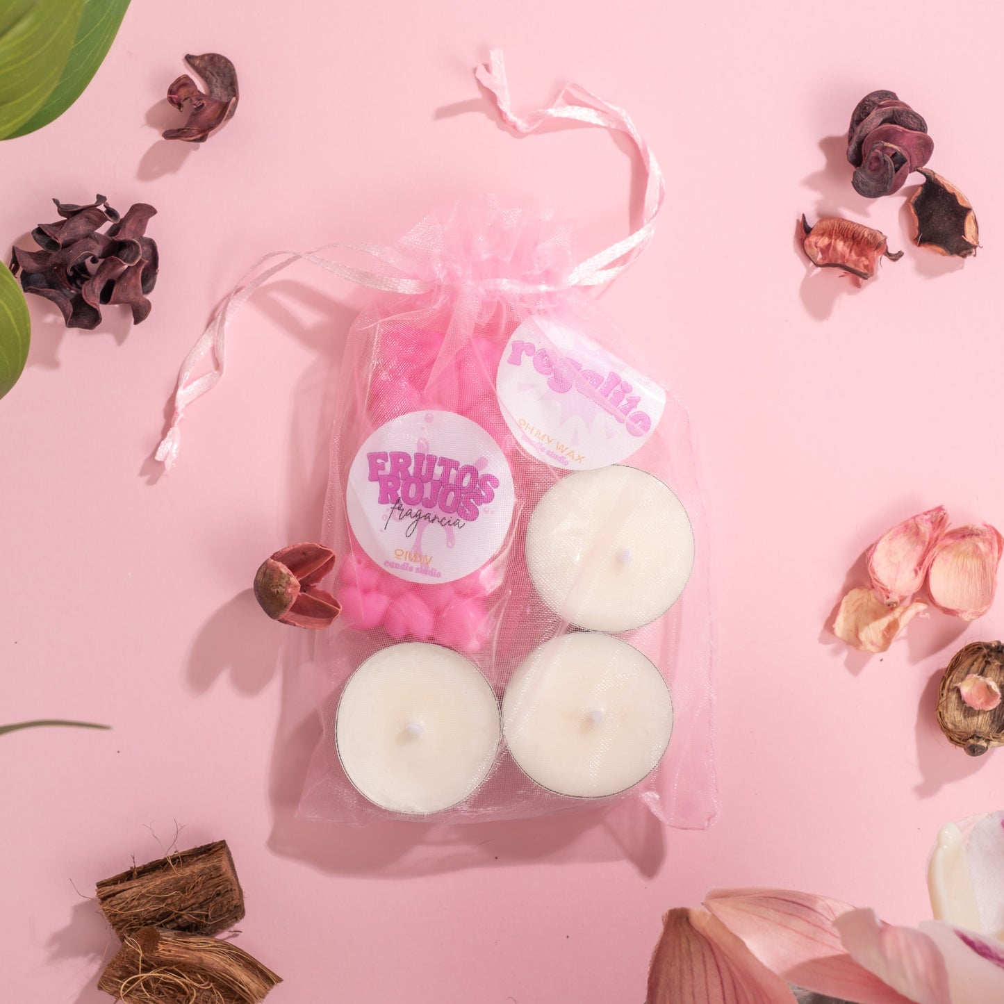 (Regalito) 3 Velas de té + 1 Aroma sorpresa