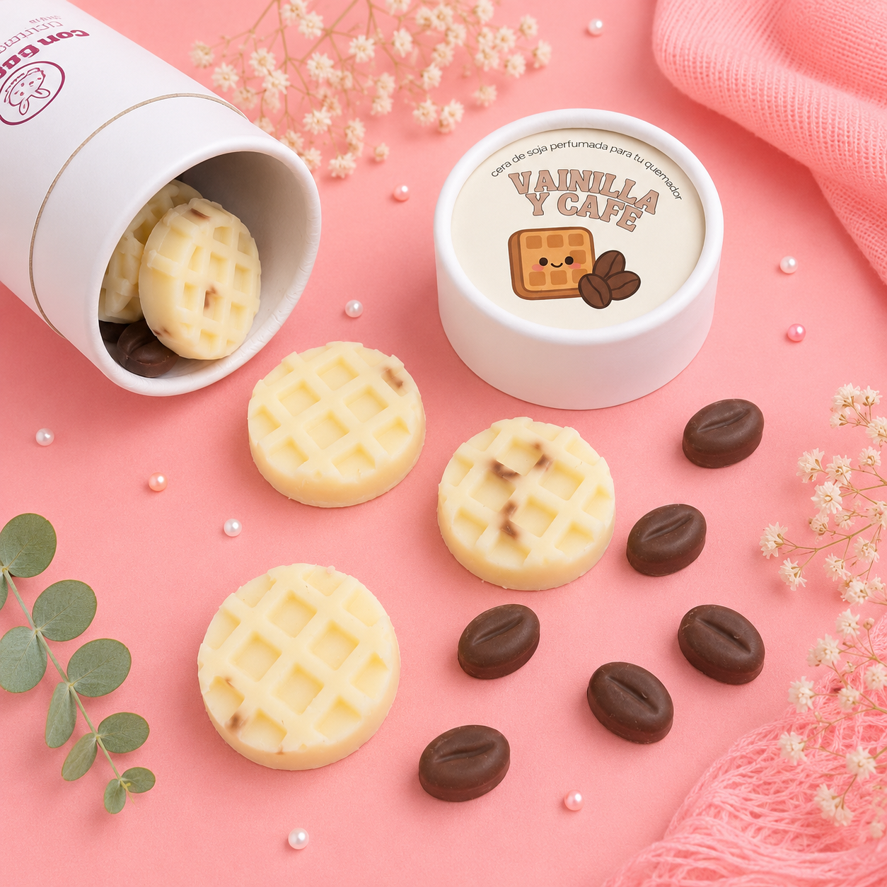 Wax melts - Gofres de vainilla y café
