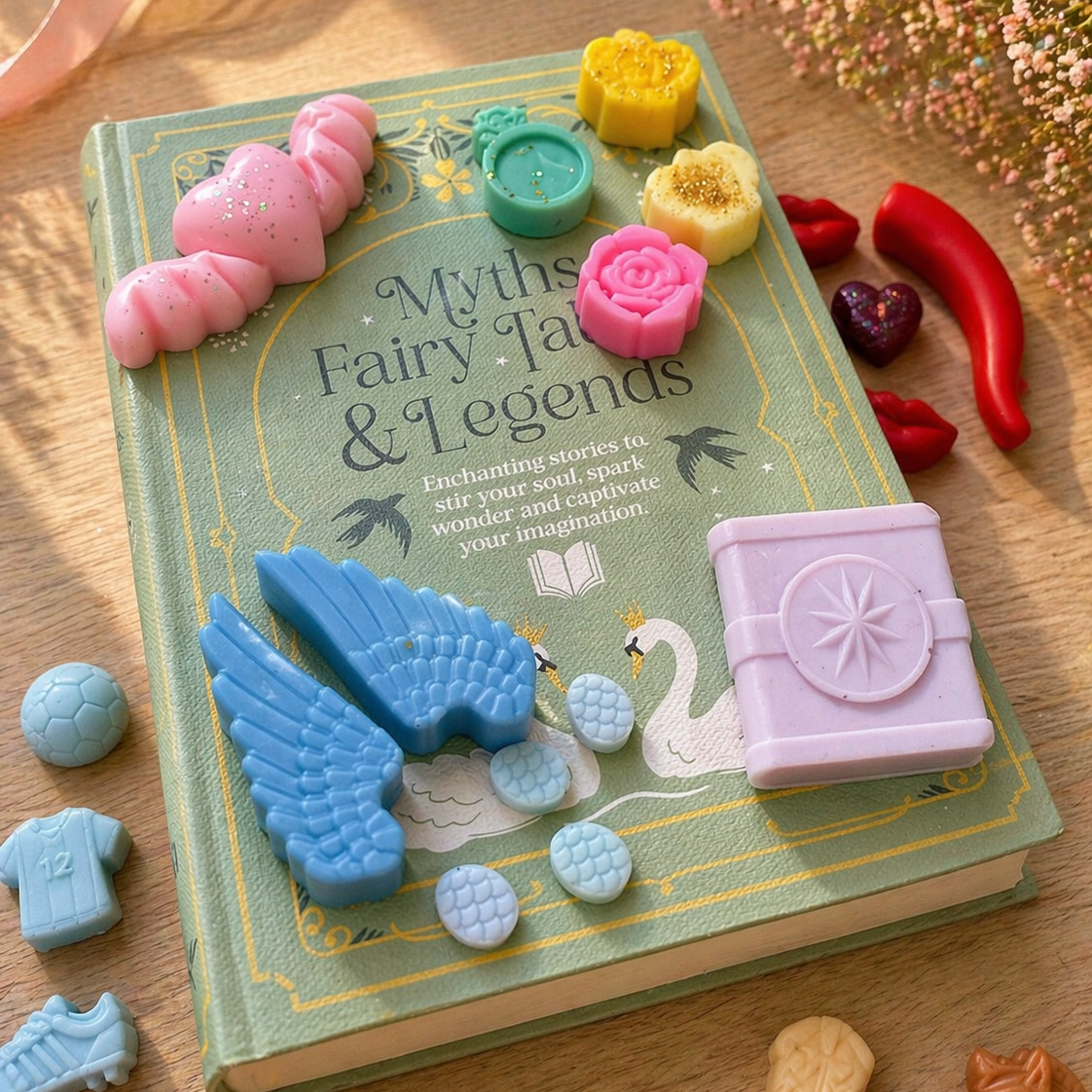 Caja decorativa Bookish con 250 gr de melts