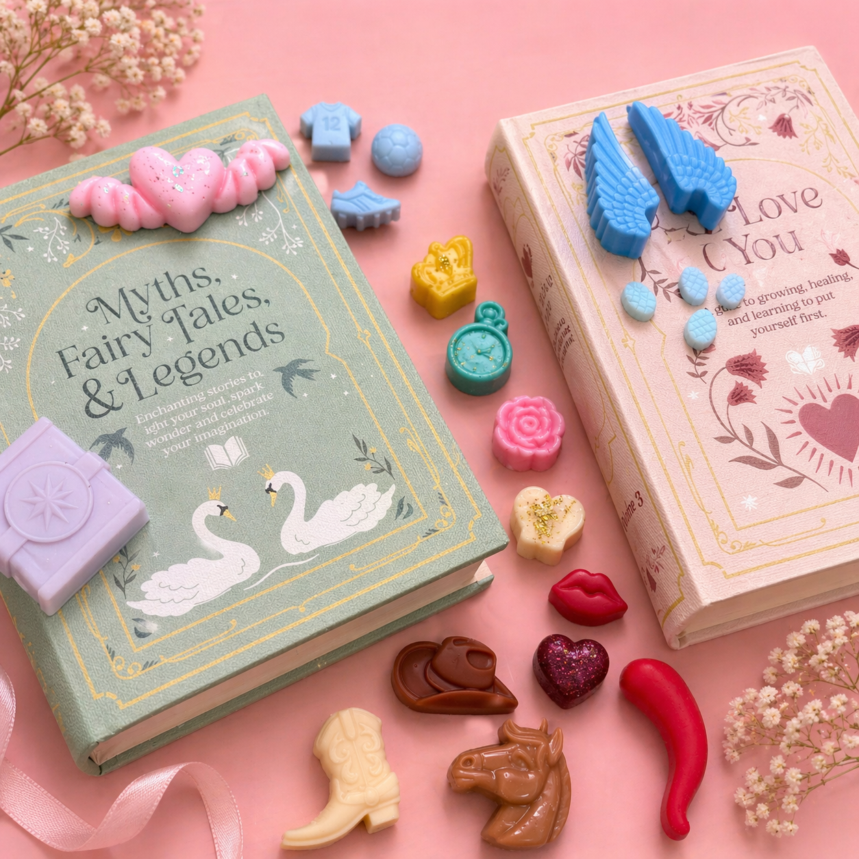 Caja decorativa Bookish con 250 gr de melts