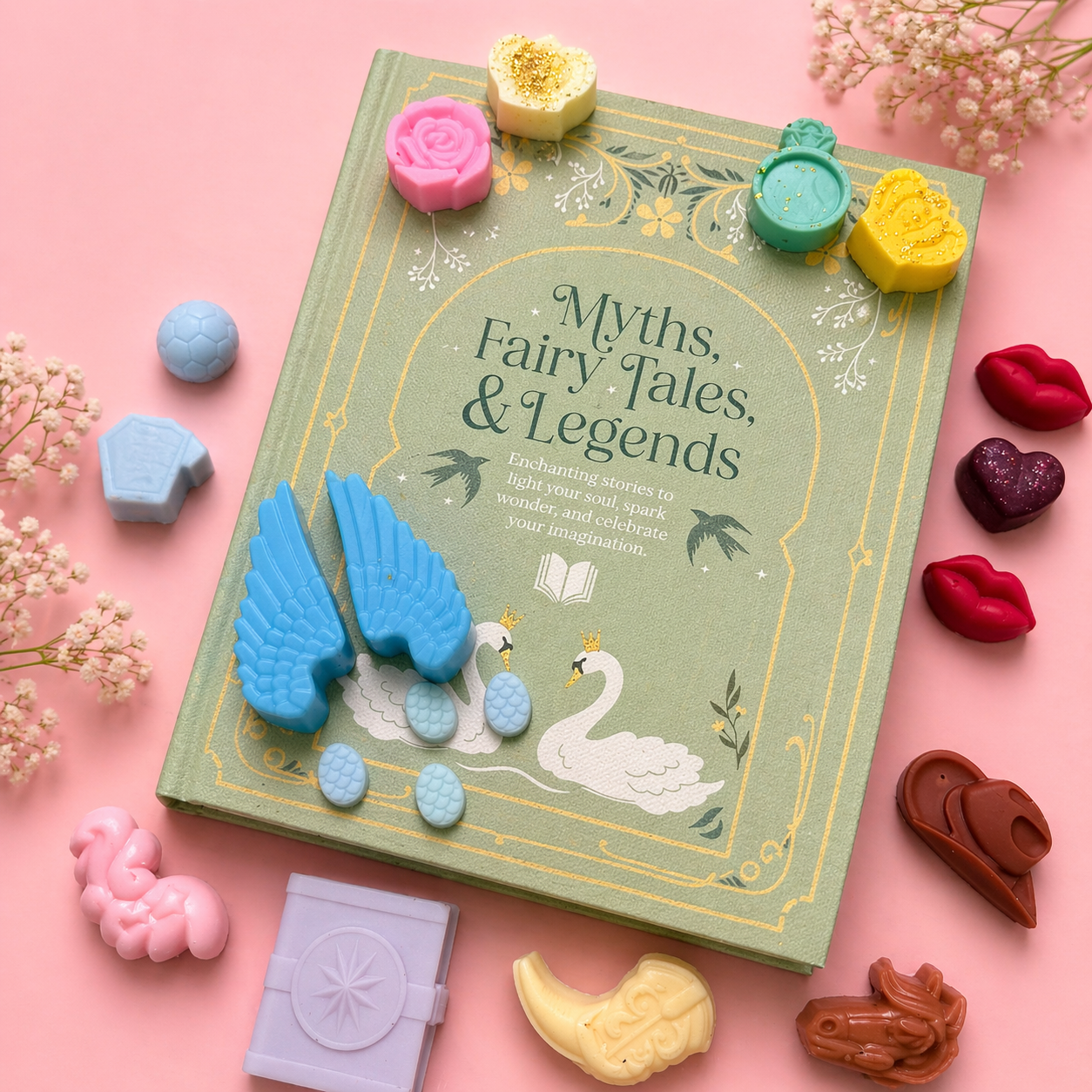 Caja decorativa Bookish con 250 gr de melts